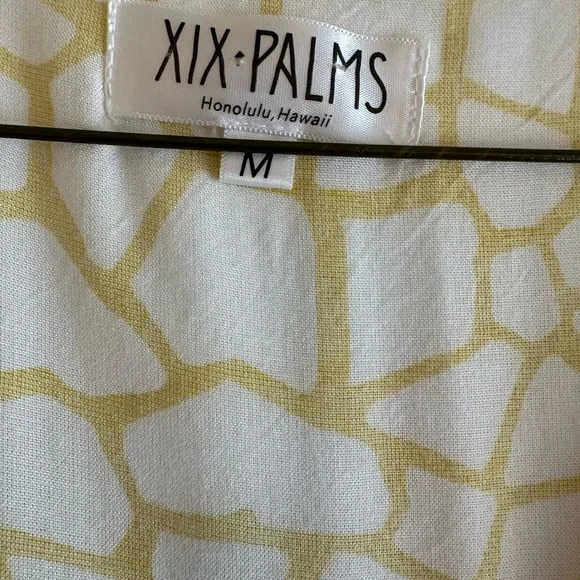 XIX Palms Yellow Sahara Print Wrap Maxi Dress with Ruffle Detail - Picture 7 of 8
